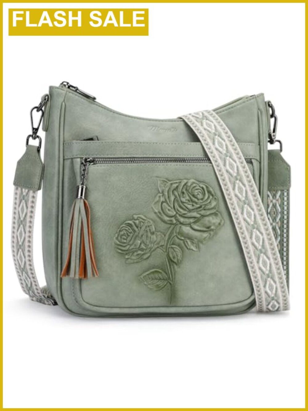Vegan Leather Hobo Crossbody Purse with Pockets, Women's Shoulder Bag